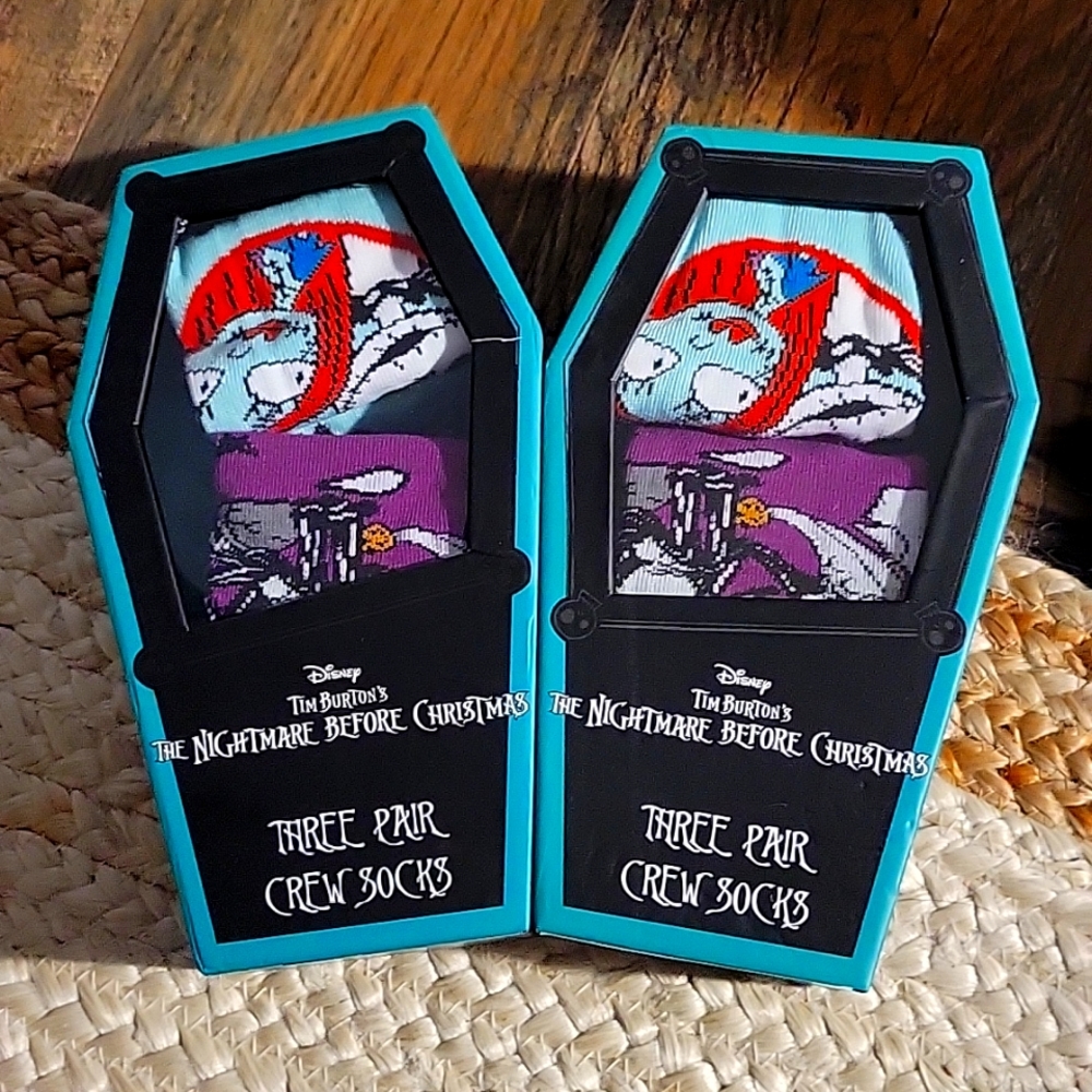 2sets for$30Disney the nightmare before Christmas socks